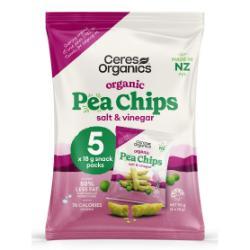 CERES Pea Chips Salt Vinegar Multipack 18g x 5