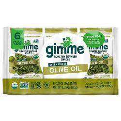 GIMME Roasted Seaweed Sea Salt Olive Oil 6 x 5g