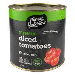 HONEST TO GOODNESS Tomatoes Diced Can 2.5kg