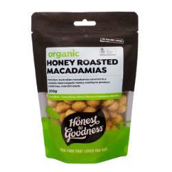 HONEST TO GOODNESS Macadamias Honey Roasted 200g