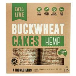EAT TO LIVE Buckwheat Cakes Hemp 220g