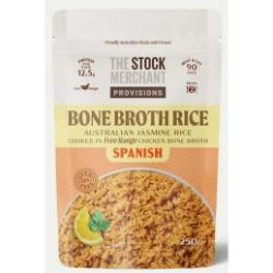 THE STOCK MERCHANT Bone Broth Rice Spanish 250g