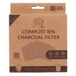 ECO BASICS Compost Bin Charcoal Filter 5 pack