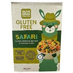 OLIVE GREEN Pasta Safari Animal Shapes 250g
