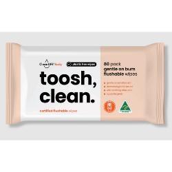 CLEAN LIFE Toosh Wipes Flushable 80