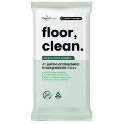 CLEANLIFE Floor Wipes Antibacterial 40 Jumbo