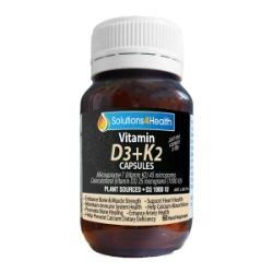 SOLUTIONS 4 HEALTH Vitamin D3 + K2 60 Caps